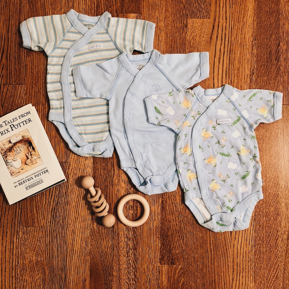 George Baby Organic Cotton Kimono Onesies